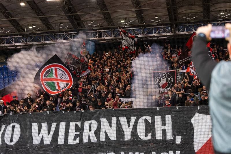 Football. Betclic I Liga. KS Wieczysta Krakow - Polonia Warszawa. 28.05.2026