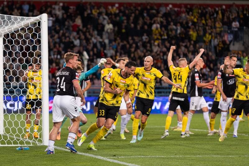 Football. Betclic I Liga. KS Wieczysta Krakow - Polonia Warszawa. 28.05.2026