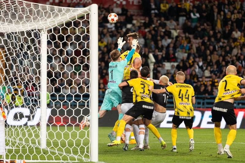 Football. Betclic I Liga. KS Wieczysta Krakow - Polonia Warszawa. 28.05.2026