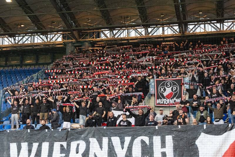 Football. Betclic I Liga. KS Wieczysta Krakow - Polonia Warszawa. 28.05.2026