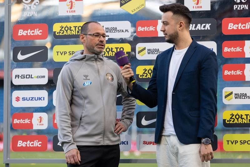 Football. Betclic I Liga. KS Wieczysta Krakow - Polonia Warszawa. 28.05.2026