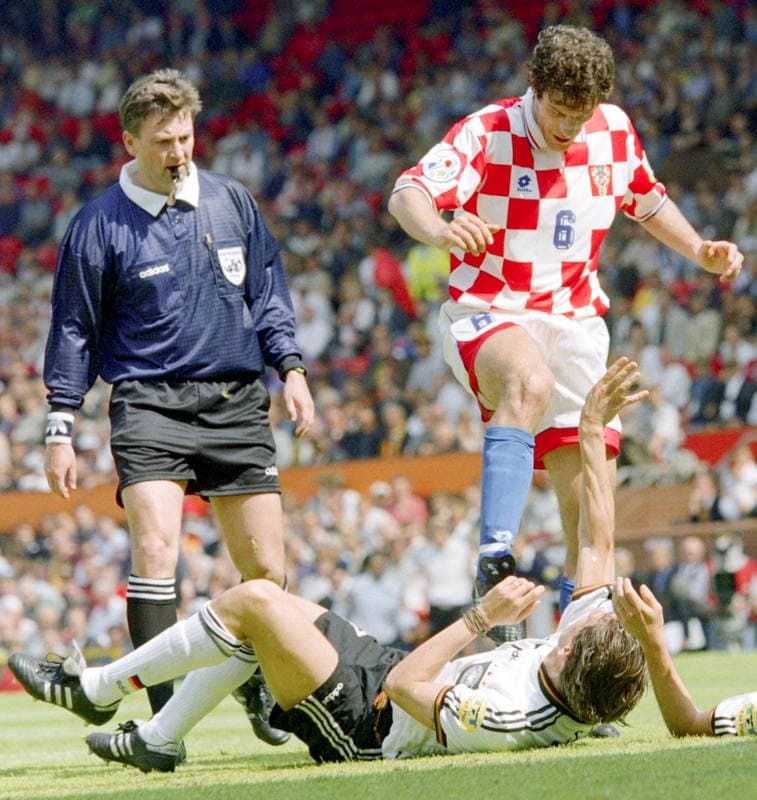 Football. UEFA EURO 1996. Germany - Croatia. 23.06.1996