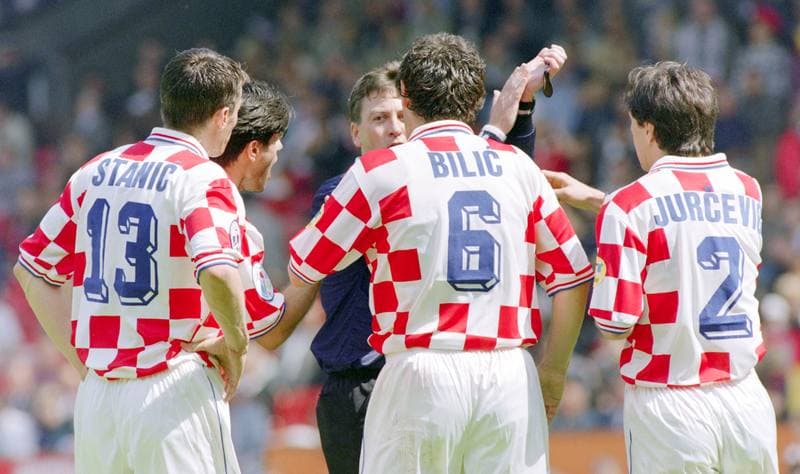 Football. UEFA EURO 1996. Germany - Croatia. 23.06.1996