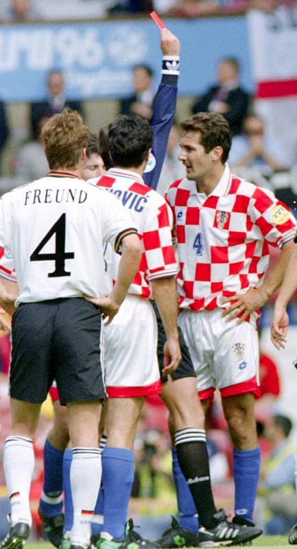 Football. UEFA EURO 1996. Germany - Croatia. 23.06.1996