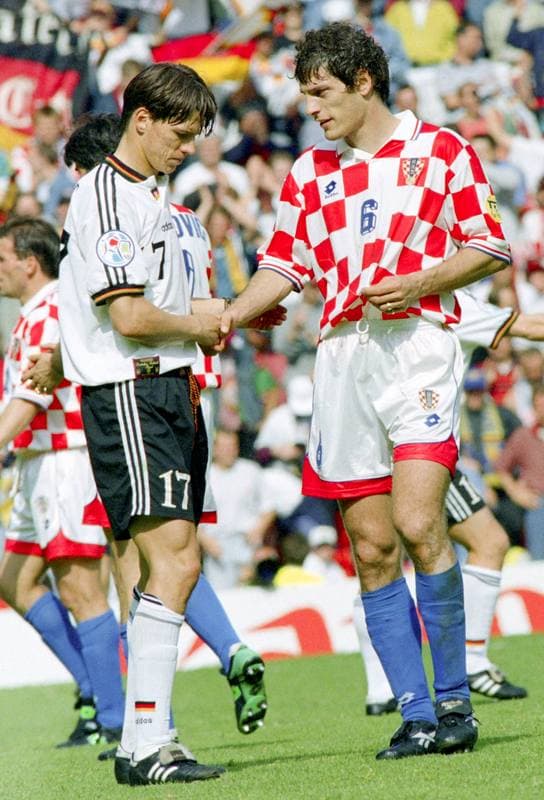 Football. UEFA EURO 1996. Germany - Croatia. 23.06.1996