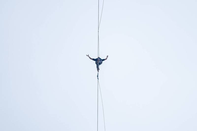 Slacklining. Red Bull Linia Czasu. Jaan Roose. 31.05.2026