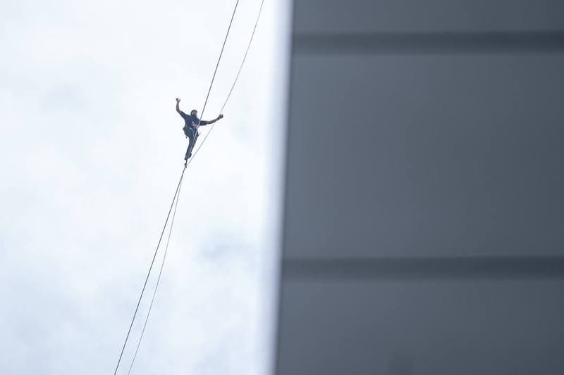 Slacklining. Red Bull Linia Czasu. Jaan Roose. 31.05.2026