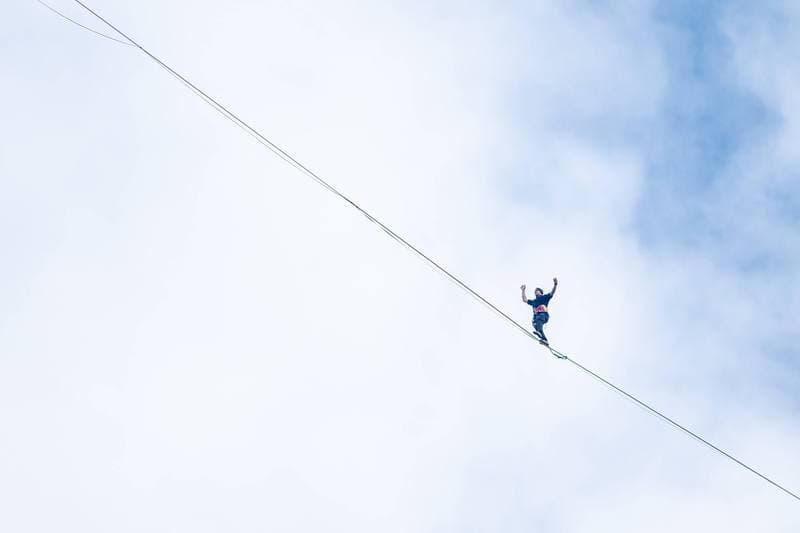 Slacklining. Red Bull Linia Czasu. Jaan Roose. 31.05.2026