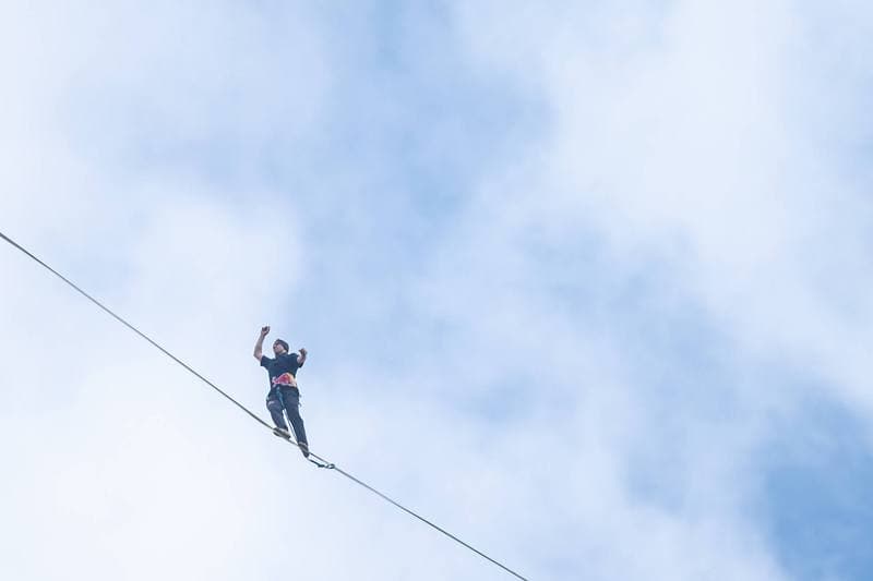 Slacklining. Red Bull Linia Czasu. Jaan Roose. 31.05.2026