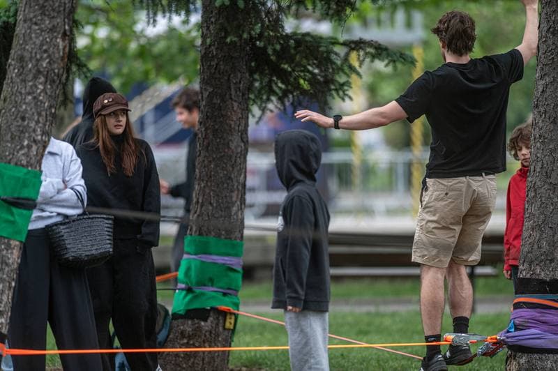 Slacklining. Red Bull Linia Czasu. Jaan Roose. 31.05.2026