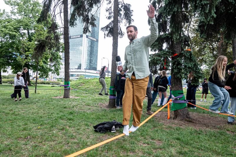Slacklining. Red Bull Linia Czasu. Jaan Roose. 31.05.2026