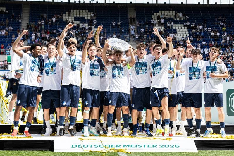 Football. U19-DFB-Nachwuchsliga A. TSG Hoffenheim U19 - 1. FC Koln U19. 31.05.2026