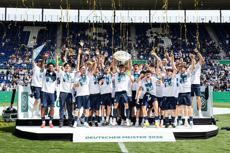 Football. U19-DFB-Nachwuchsliga A. TSG Hoffenheim U19 - 1. FC Koln U19. 31.05.2026
