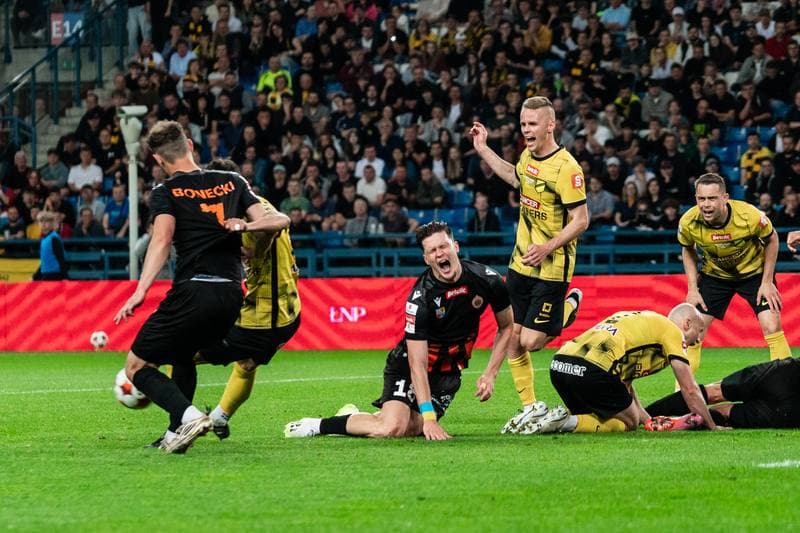 Football. Betclic 1. Liga. Wieczysta Krakow - Chrobry Glogow. 31.05.2026