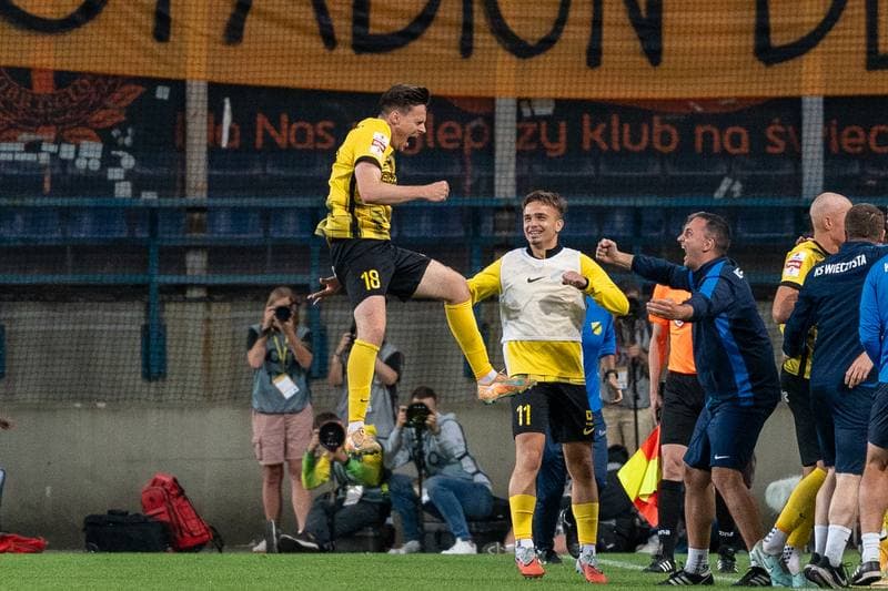 Football. Betclic 1. Liga. Wieczysta Krakow - Chrobry Glogow. 31.05.2026
