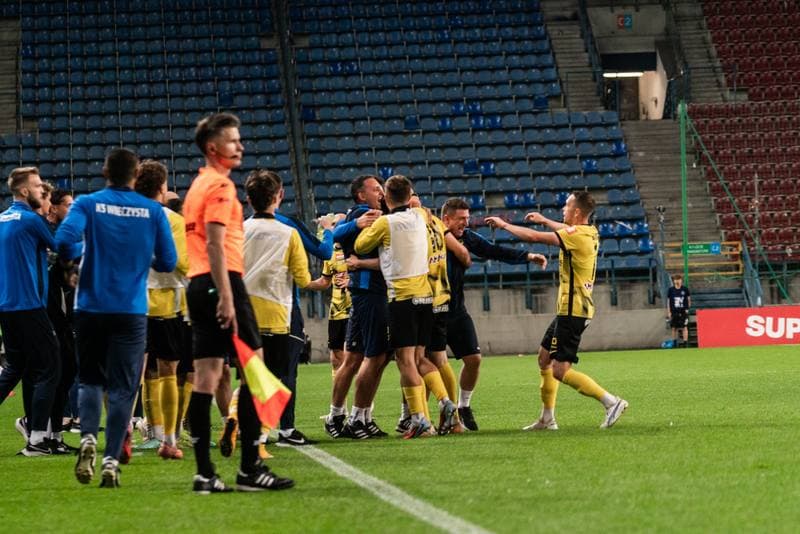 Football. Betclic 1. Liga. Wieczysta Krakow - Chrobry Glogow. 31.05.2026