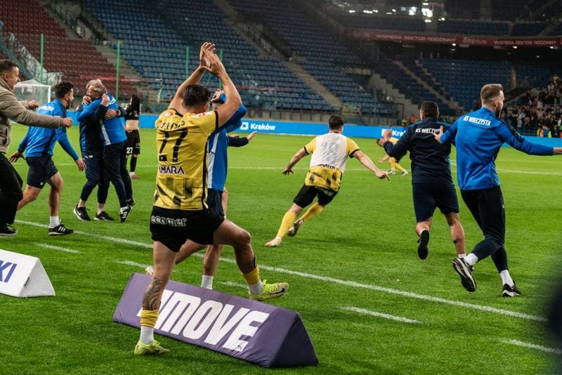 Football. Betclic 1. Liga. Wieczysta Krakow - Chrobry Glogow. 31.05.2026