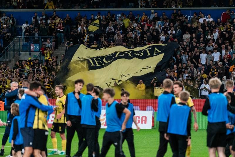 Football. Betclic 1. Liga. Wieczysta Krakow - Chrobry Glogow. 31.05.2026