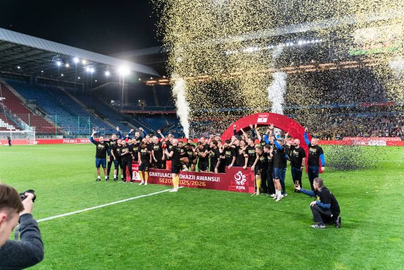 Football. Betclic 1. Liga. Wieczysta Krakow - Chrobry Glogow. 31.05.2026