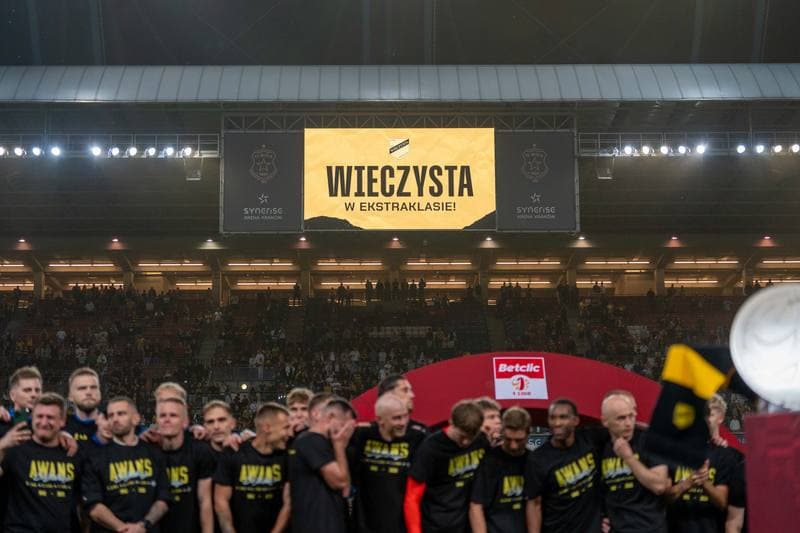 Football. Betclic 1. Liga. Wieczysta Krakow - Chrobry Glogow. 31.05.2026