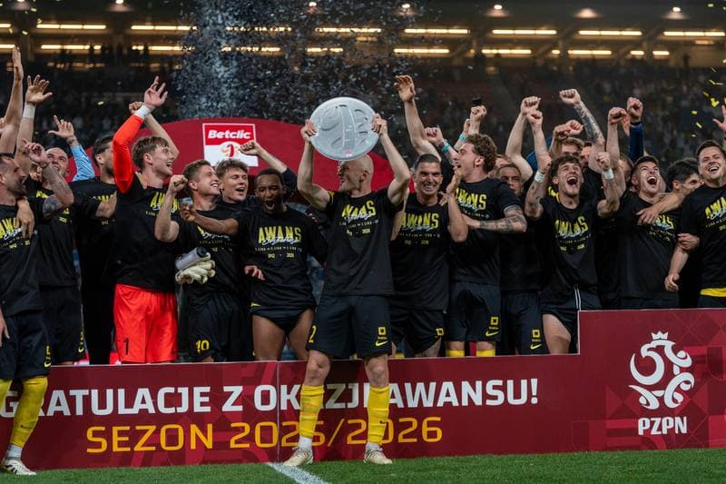 Football. Betclic 1. Liga. Wieczysta Krakow - Chrobry Glogow. 31.05.2026