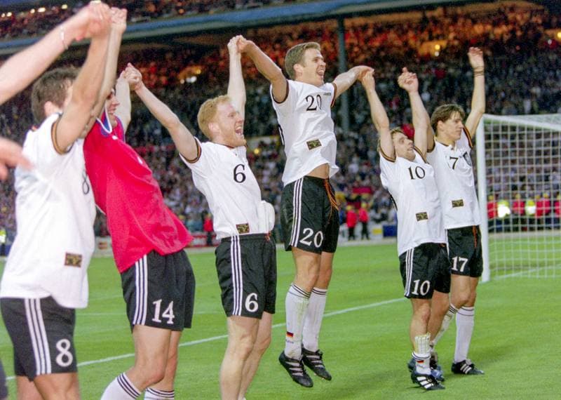 Football. UEFA EURO 1996. Germany - Czech Republic. 30.06.1996