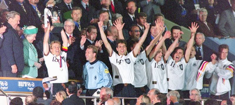 Football. UEFA EURO 1996. Germany - Czech Republic. 30.06.1996