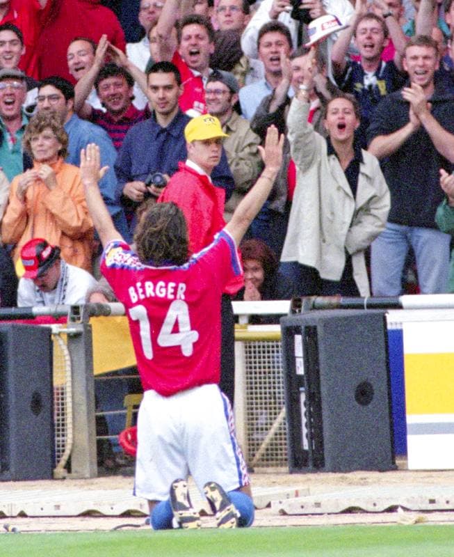 Football. UEFA EURO 1996. Germany - Czech Republic. 30.06.1996