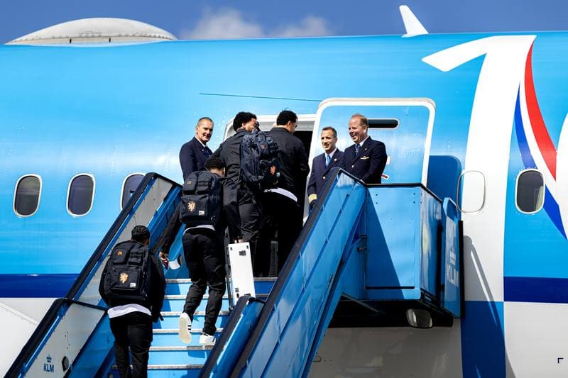 Football. Netherlands. Departure to New York. 06.04.2026