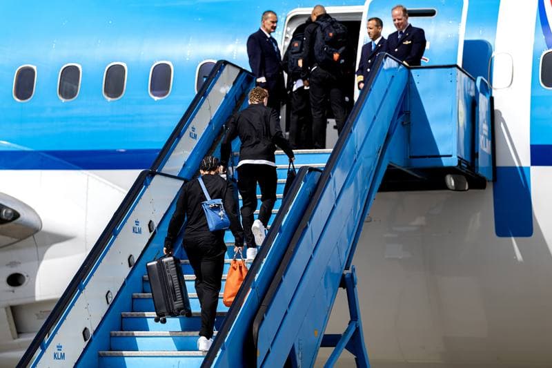 Football. Netherlands. Departure to New York. 06.04.2026