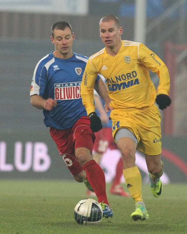 Football. I liga. Piast Gliwice - Arka Gdynia. 12.11.2011