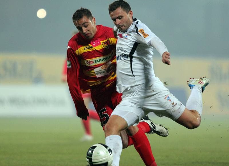 Football. T-Mobile Ekstraklasa. Gornik Zabrze - Jagiellonia Bialystok. 28.10.2011
