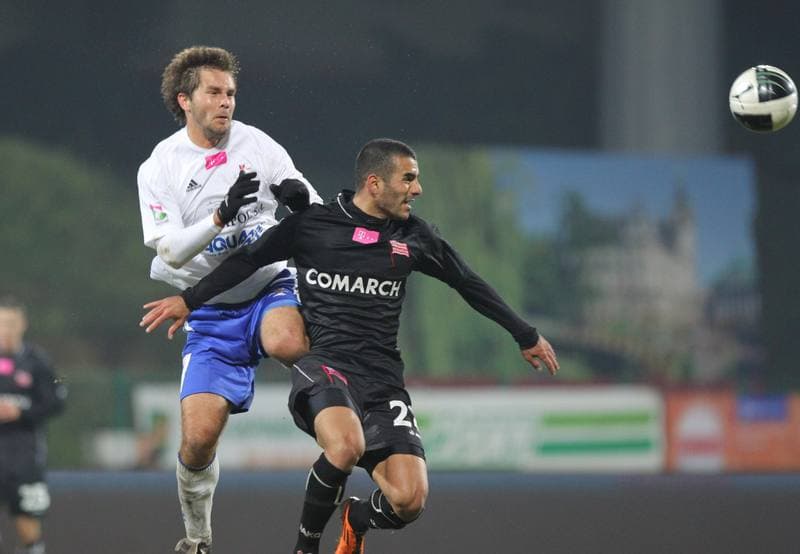 Football. T-Mobile Ekstraklasa. Podbeskidzie Bielsko-Biala - Cracovia Krakow. 14.10.2011