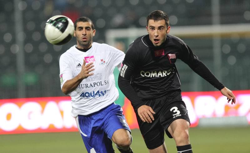 Football. T-Mobile Ekstraklasa. Podbeskidzie Bielsko-Biala - Cracovia Krakow. 14.10.2011