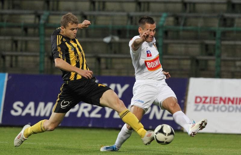 Football. I liga. GKS Katowice - Pogon Szczecin. 12.10.2011