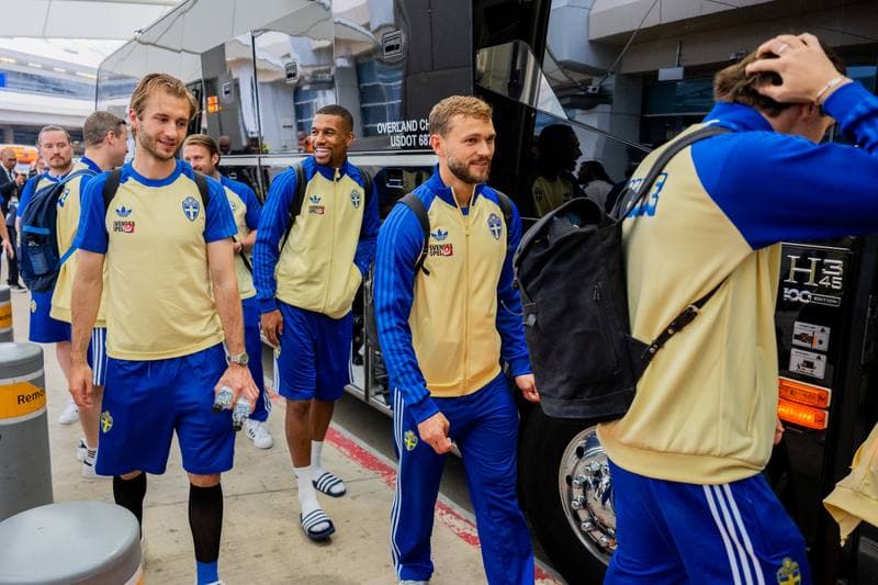 Football. World Cup 2026. Sweden. Arrival. 06.06.2026