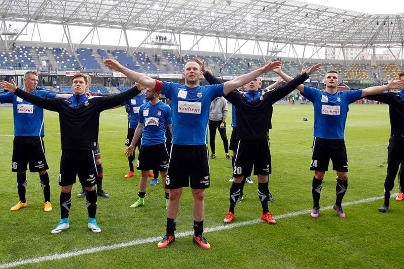 Football. Nice I Liga. Podbeskidzie Bielsko-Biala - Sandecja Nowy Sacz. 20.05.2017