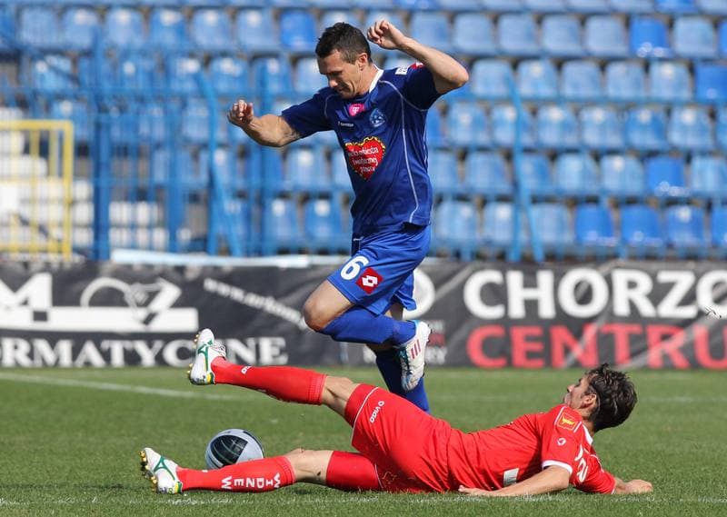 Football. T-Mobile Ekstraklasa. Ruch Chorzow - Widzew Lodz. 01.10.2011