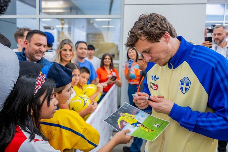 Football. World Cup 2026. Sweden. Arrival. 06.06.2026
