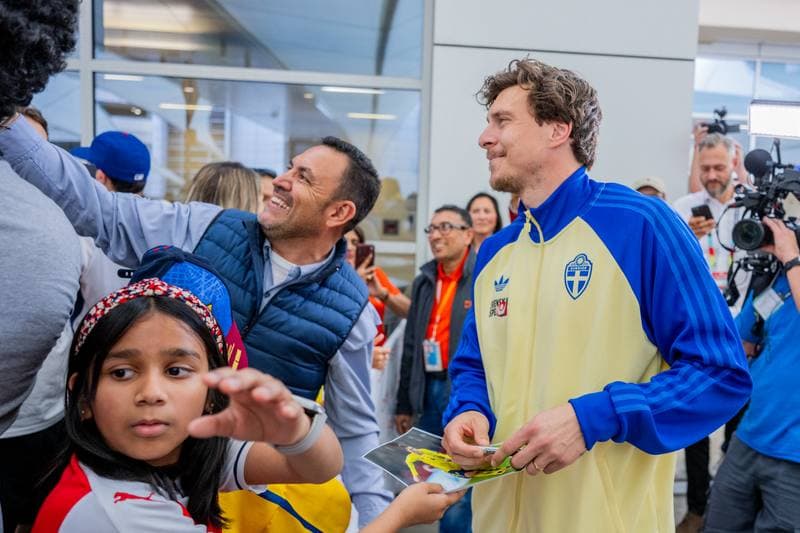 Football. World Cup 2026. Sweden. Arrival. 06.06.2026