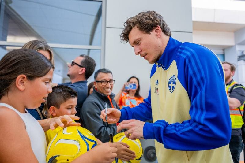 Football. World Cup 2026. Sweden. Arrival. 06.06.2026