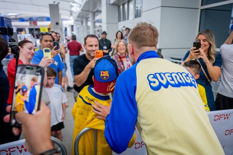 Football. World Cup 2026. Sweden. Arrival. 06.06.2026