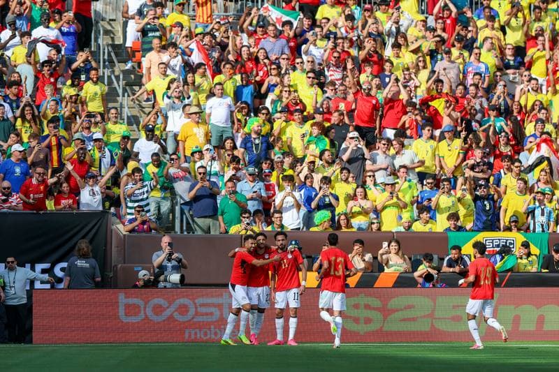 Football. International Friendly. Egypt - Brazil. 06.06.2026