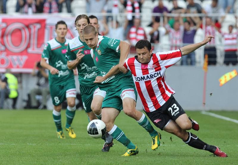 Football. T-Mobile Ekstraklasa. Cracovia Krakow - Slask Wroclaw. 18.09.2011