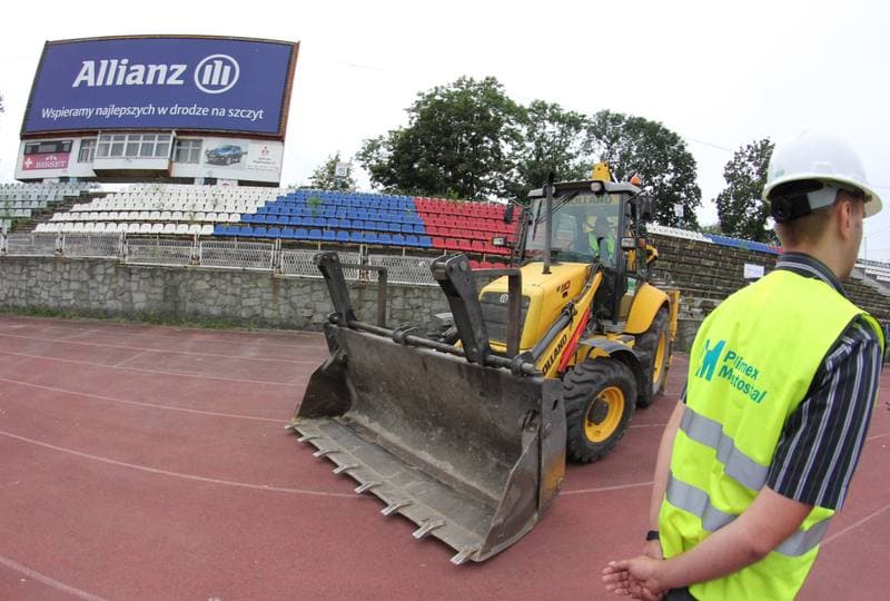 Football. Gornik Zabrze. Press Conference. 14.09.2011