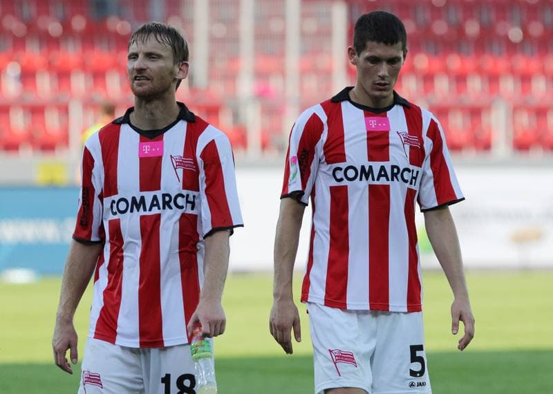 Football. T-Mobile Ekstraklasa. Cracovia Krakow - LKS Lodz. 11.09.2011