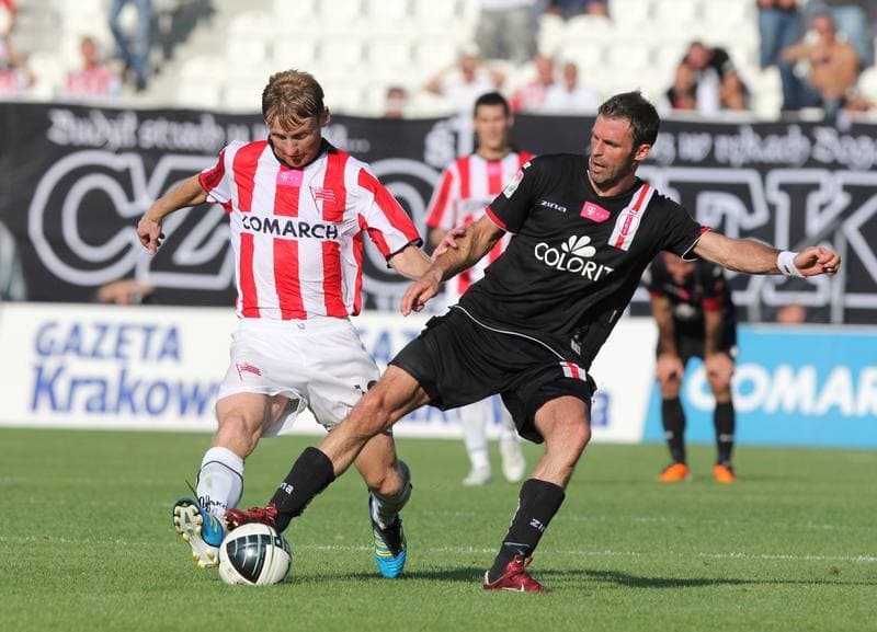 Football. T-Mobile Ekstraklasa. Cracovia Krakow - LKS Lodz. 11.09.2011