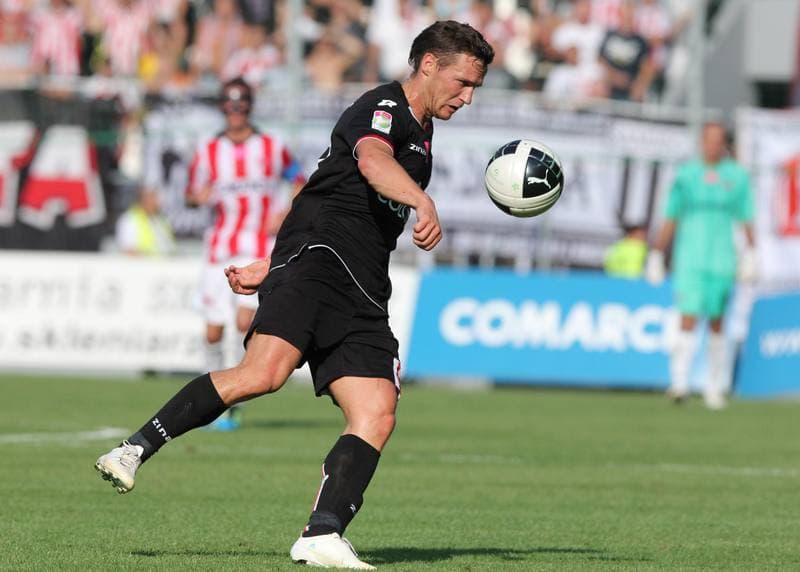 Football. T-Mobile Ekstraklasa. Cracovia Krakow - LKS Lodz. 11.09.2011