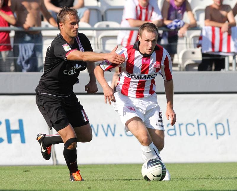 Football. T-Mobile Ekstraklasa. Cracovia Krakow - LKS Lodz. 11.09.2011