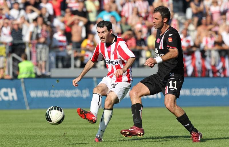 Football. T-Mobile Ekstraklasa. Cracovia Krakow - LKS Lodz. 11.09.2011